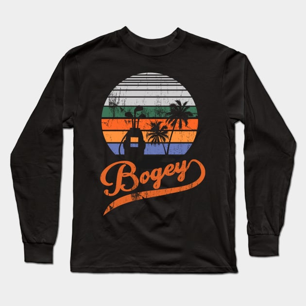 bogey of golf retro Long Sleeve T-Shirt by osvaldoport76